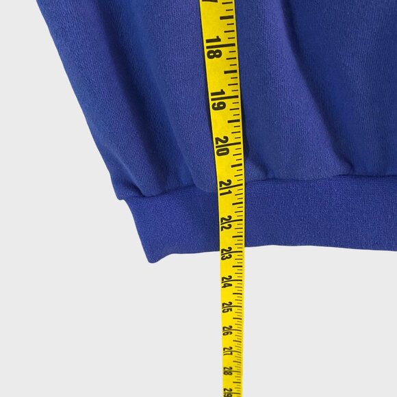 Vintage Adidas Sports Sweatshirt Blue/Pink Women's Medium Quarter-Zip Pullover - Picture 13 of 13